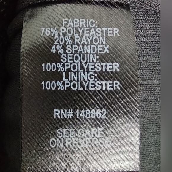 Torrid Black Sequin Side Slit Midi Pencil Skirt Size 2 - Picture 13 of 13